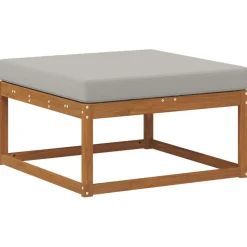 vidaXL Conjuntos De Muebles-Conjunto de sofás de exterior 7 pcs Gris Natural y Claro