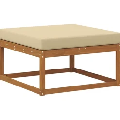 vidaXL Conjunto de sofás de exterior con cojín 9 pcs Natural y beige Discount