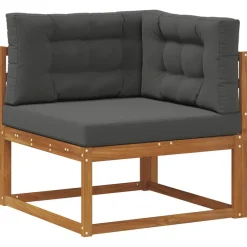 vidaXL Conjunto de sofás de exterior 6 pcs Natural y antracita Sale