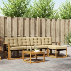 vidaXL Conjuntos De Muebles-Conjunto de sofás de exterior con cojín 6 pcs