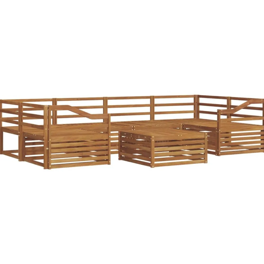 vidaXL Conjuntos De Muebles-Conjunto de sofás de exterior 7 pcs