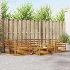 vidaXL Conjuntos De Muebles-Conjunto de sofás de exterior 7 pcs