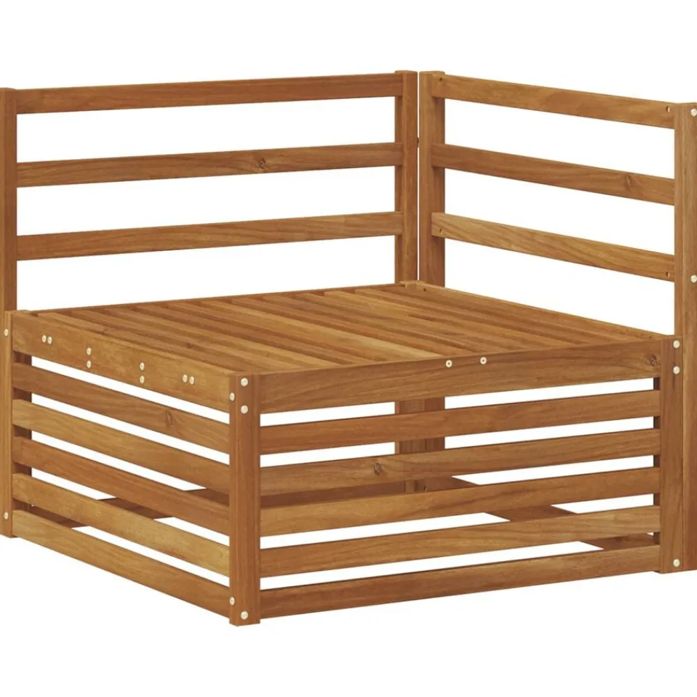 vidaXL Conjunto de sofás de exterior 7 pcs Natural Best