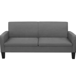 vidaXL Conjunto de sofás de 2 piezas tela Gris oscuro Online