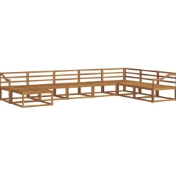 vidaXL Conjuntos De Muebles-Conjunto de sofás de exterior 8 pcs