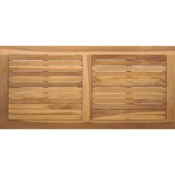 vidaXL Muebles De Jardín-Conjunto de sofás de jardín 5 pcs Natural Madera de teca maciza