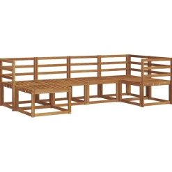 vidaXL Conjuntos De Muebles-Conjunto de sofás de exterior 6 pcs