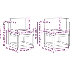 vidaXL Conjunto de sofás de exterior 10 pcs Natural y antracita Best