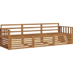 vidaXL Conjunto de sofás de exterior 3 pcs Natural Hot