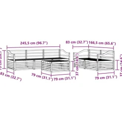 vidaXL Conjuntos De Muebles-Conjunto de sofás de exterior 6 pcs