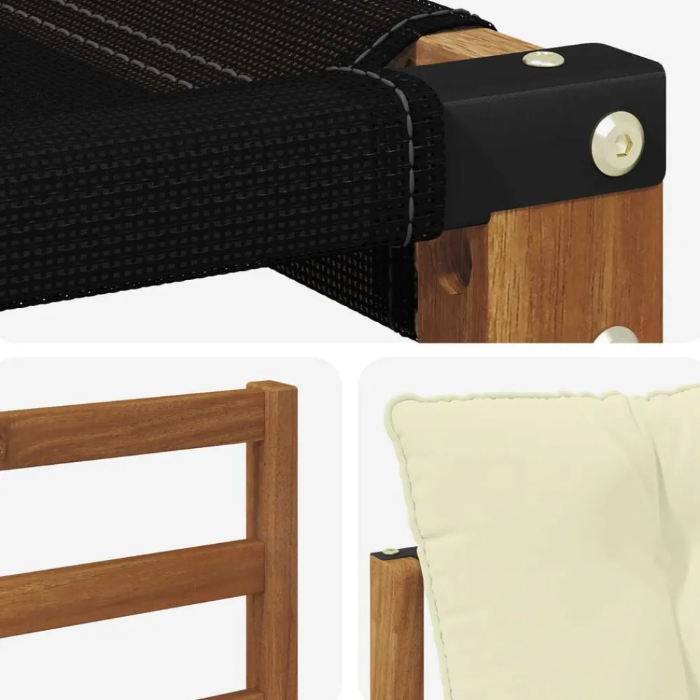 vidaXL Conjuntos De Muebles-Conjunto de sofás de exterior con cojín 4 pcs