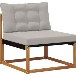 vidaXL Conjunto de sofás de exterior 8 pcs Gris Natural y Claro Gris claro y natural Hot
