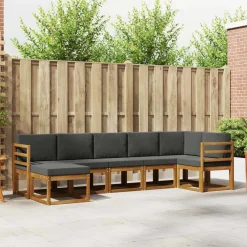 vidaXL Conjuntos De Muebles-Conjunto de sofás de exterior 7 pcs