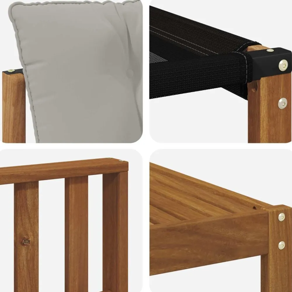 vidaXL Conjunto de sofás de exterior 6 pcs Gris Natural y Claro Gris claro y natural