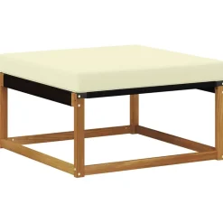 vidaXL Conjunto de sofás de exterior con cojín 22 pcs Natural y crema Discount