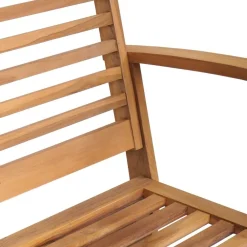 vidaXL Muebles De Jardín-Conjunto de sofás de jardín 5 pcs Madera de teca maciza