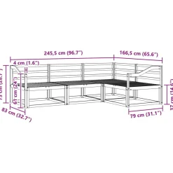 vidaXL Conjuntos De Muebles-Conjunto de sofás de exterior 4 pcs