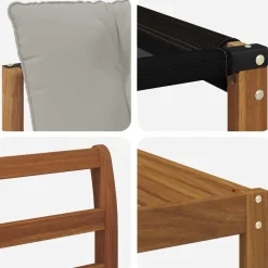 vidaXL Conjuntos De Muebles-Conjunto de sofás de exterior 8 pcs Gris Natural y Claro