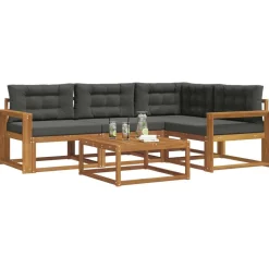 vidaXL Conjuntos De Muebles-Conjunto de sofás de exterior 5 pcs
