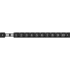 vidaXL Juegos De Interior-Contadores de mesa de fútbol 2 pcs Negro 30 x 2,2 x 2,9 cm HIPS