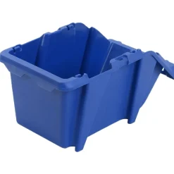 vidaXL Accesorios De Bricolaje-Contenedores almacenaje apilables 103x165x76 mm azul 250 uds