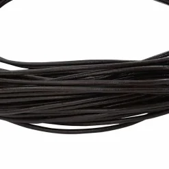 vidaXL Cordón de cuero Marrón Oscuro Ø1 mm x 5 m Cuero Marrón oscuro Discount