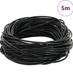 vidaXL Arte Y Ocio-Cordón de cuero Ø1 mm x 5 m Cuero