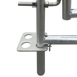 vidaXL Corral para ovejas de 4 paneles acero galvanizado 137x137x92 cm Sale