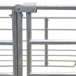 vidaXL Corral para ovejas de 4 paneles acero galvanizado 137x137x92 cm Sale