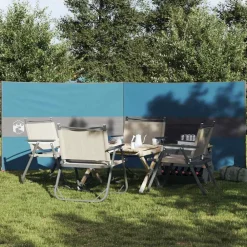 vidaXL Actividades Al Aire Libre-Cortaviento de camping impermeable 344x120 cm