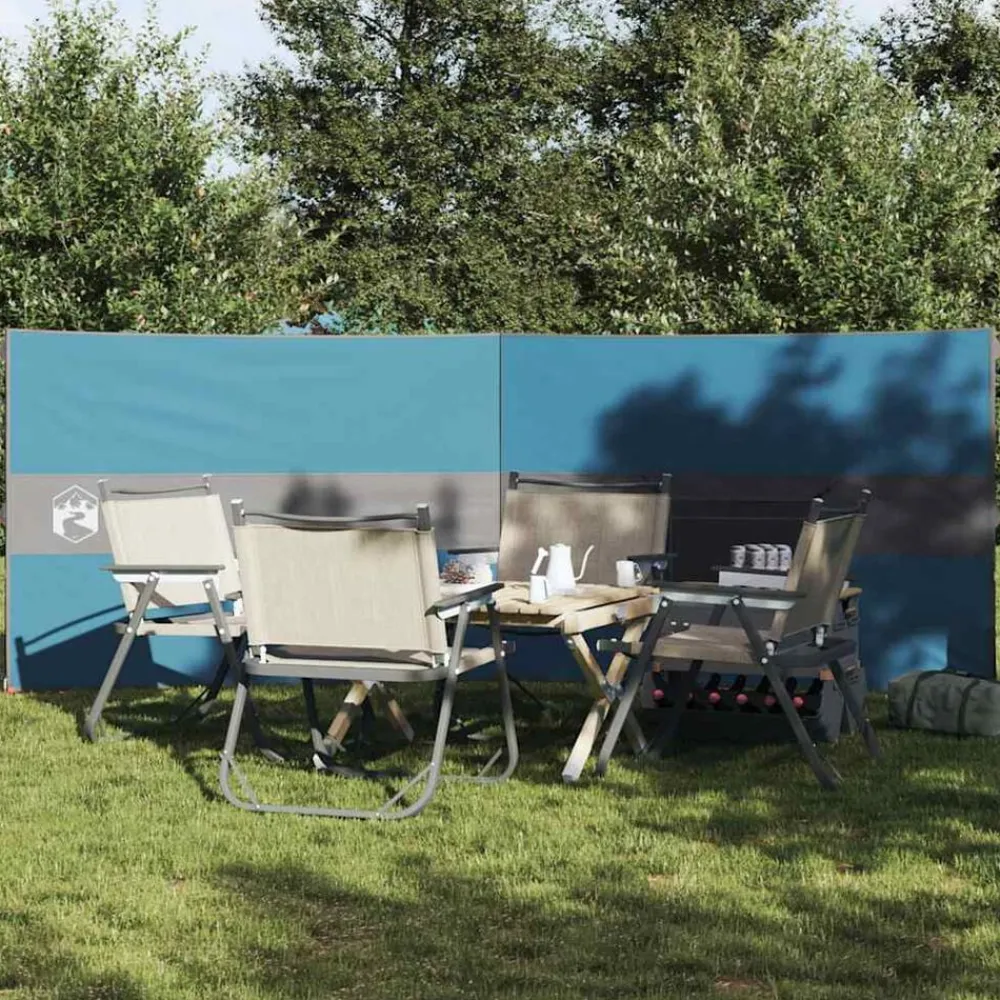 vidaXL Actividades Al Aire Libre-Cortaviento de camping impermeable 344x120 cm