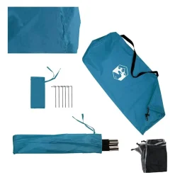 vidaXL Actividades Al Aire Libre-Cortaviento de camping impermeable 344x120 cm