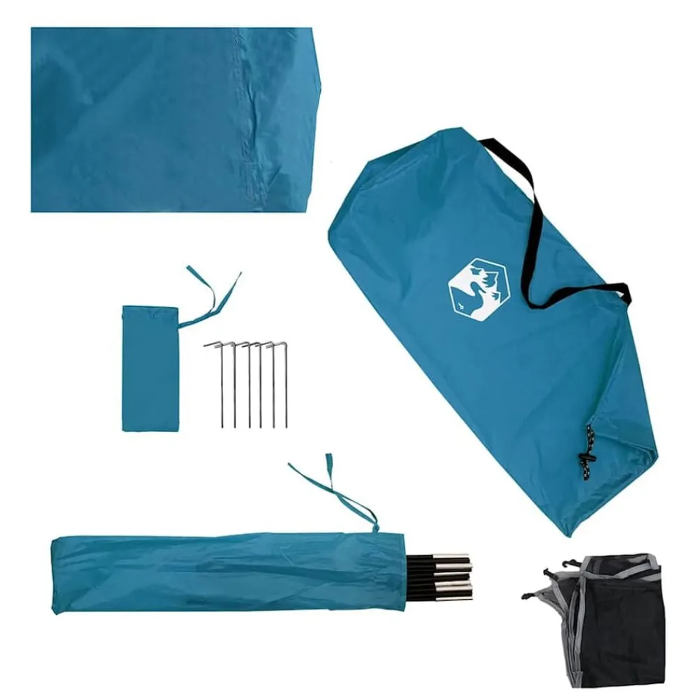 vidaXL Actividades Al Aire Libre-Cortaviento de camping impermeable 344x120 cm