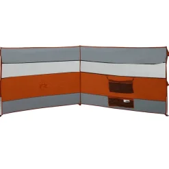 vidaXL Cortaviento de camping impermeable gris naranja 340x130 cm Gris y naranja New