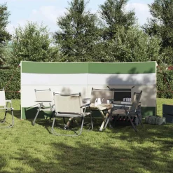 vidaXL Actividades Al Aire Libre-Cortaviento de camping impermeable 340x130 cm