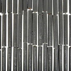 vidaXL Cortina de bambú para puerta contra insectos 90x200 cm Gris oscuro Outlet