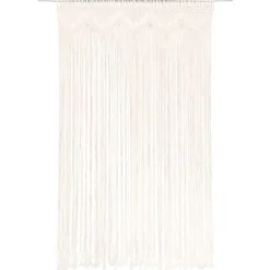 vidaXL Decoración-Cortina de macramé algodón 140x240 cm
