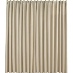 vidaXL Decoración-Cortina opaca con ganchos 290x245 cm