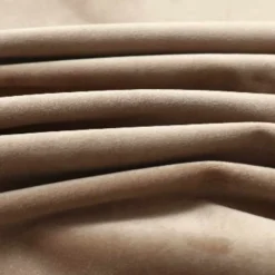 vidaXL Cortina opaca con anillas de metal terciopelo 290x245 cm Beige Hot