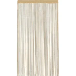 vidaXL Cortinas de flecos 2 piezas 100x250 cm Beige Sale