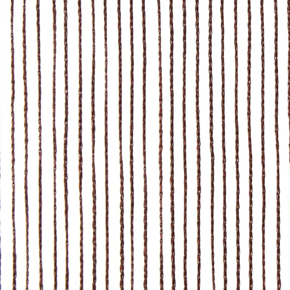 vidaXL Decoración-Cortinas de flecos 2 piezas 100x250 cm marrón