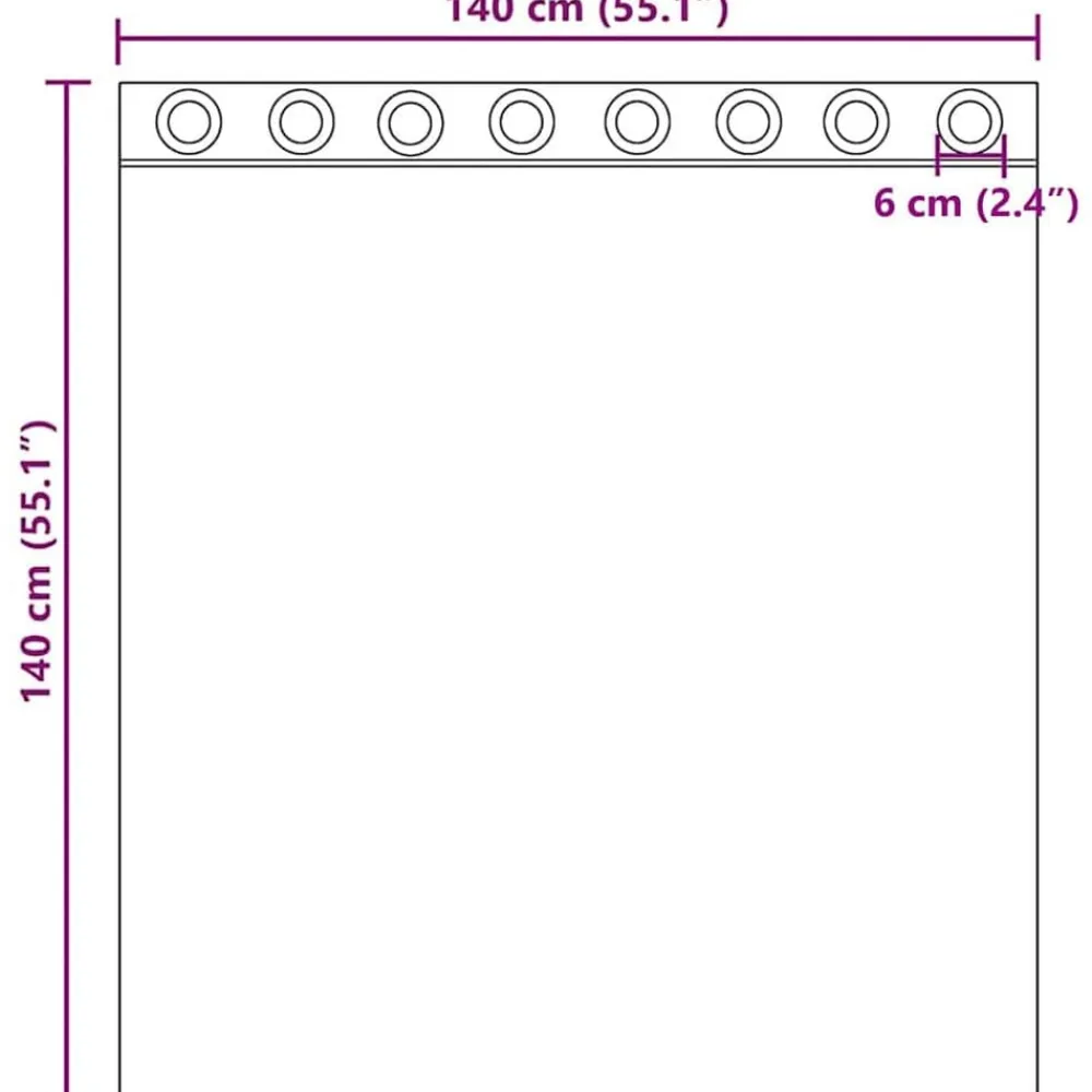 vidaXL Cortinas de gasa con ojales 2 uds Arena Hot
