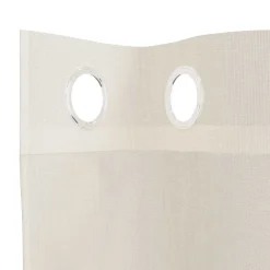 vidaXL Decoración-Cortinas de gasa con ojales 2 uds 140x140 cm