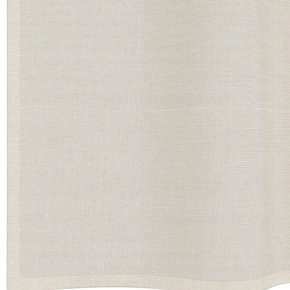 vidaXL Decoración-Cortinas de gasa con ojales 2 uds 140x140 cm