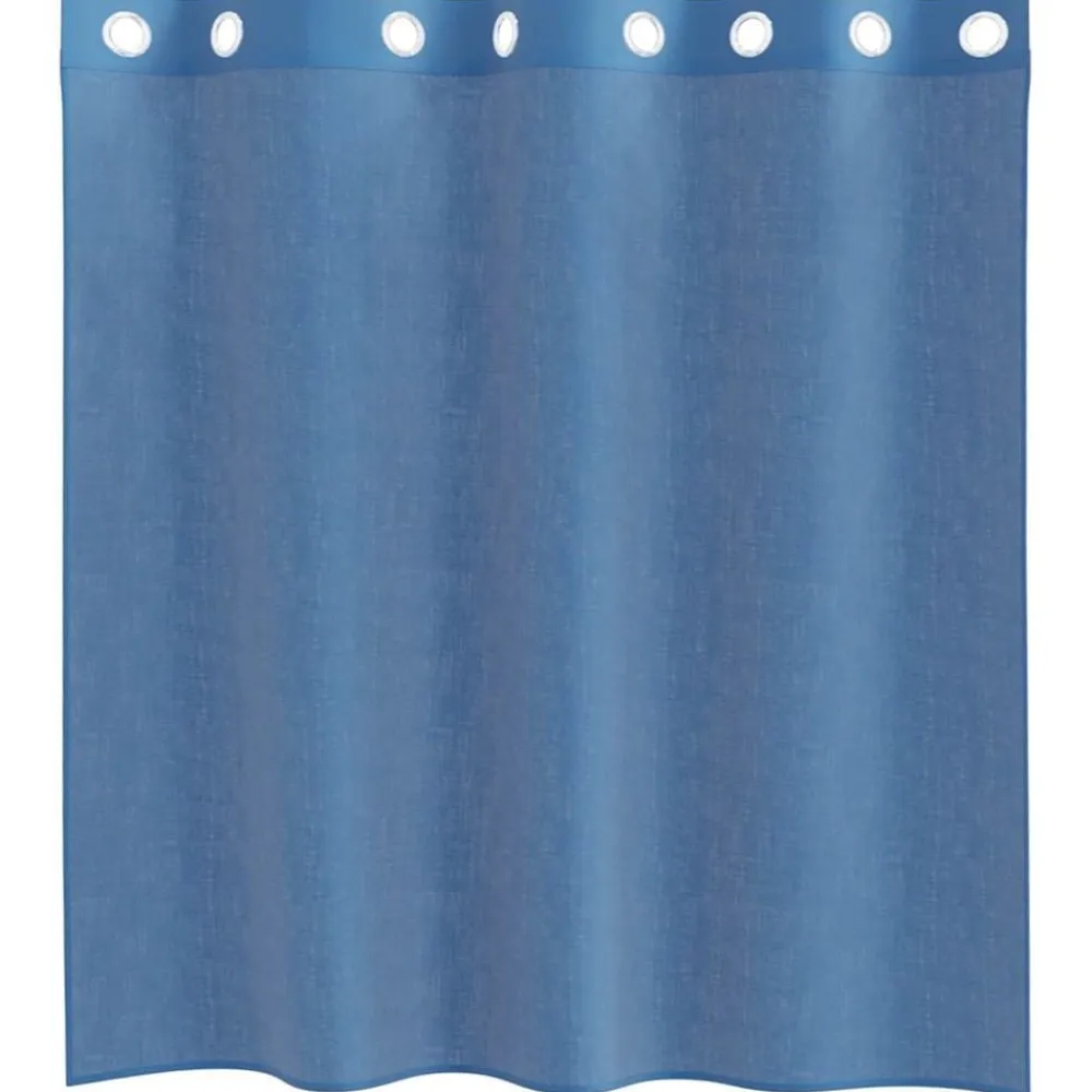 vidaXL Cortinas de gasa con ojales 2 uds Azul real Sale