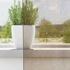 vidaXL Cortinas de gasa con trabillas 2 uds marrón claro 140x260 cm Marr&oacute;n claro