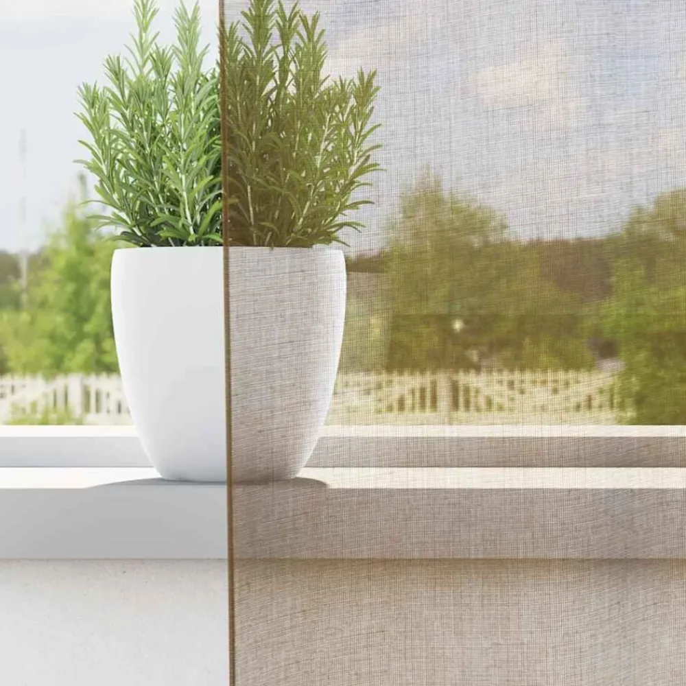 vidaXL Cortinas de gasa con trabillas 2 uds marrón claro 140x260 cm Marr&oacute;n claro