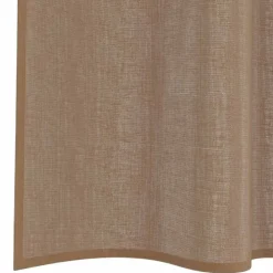 vidaXL Cortinas de gasa con trabillas 2 uds marrón claro 140x260 cm Marr&oacute;n claro