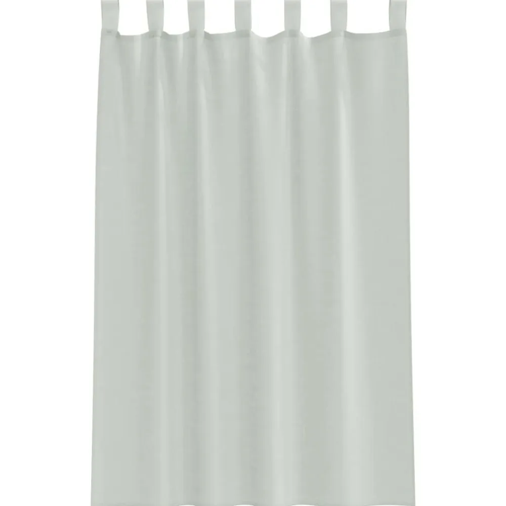 vidaXL Cortinas de gasa con trabillas 2 uds 140x175 cm Gris claro New