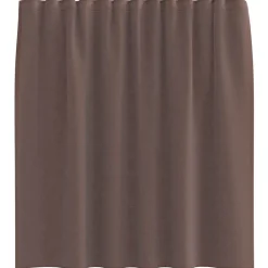 vidaXL Decoración-Cortinas de gasa con trabillas 2 uds. marrón